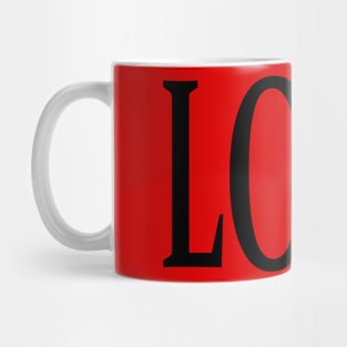 Love: a minimalist expression Mug